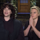 Billie Eilish and Kate McKinnon filming an SNL promo